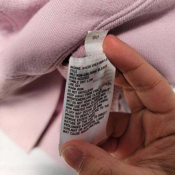 Line Friends Pink 100% Cotton Sweat Pullover Hoodie Kangaroo Pocket Size S - Picture 5 of 9